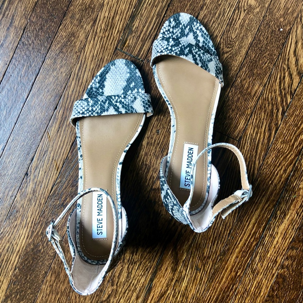 Steve Madden Irenee block heel, snakeskin
